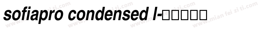 sofiapro condensed l字体转换